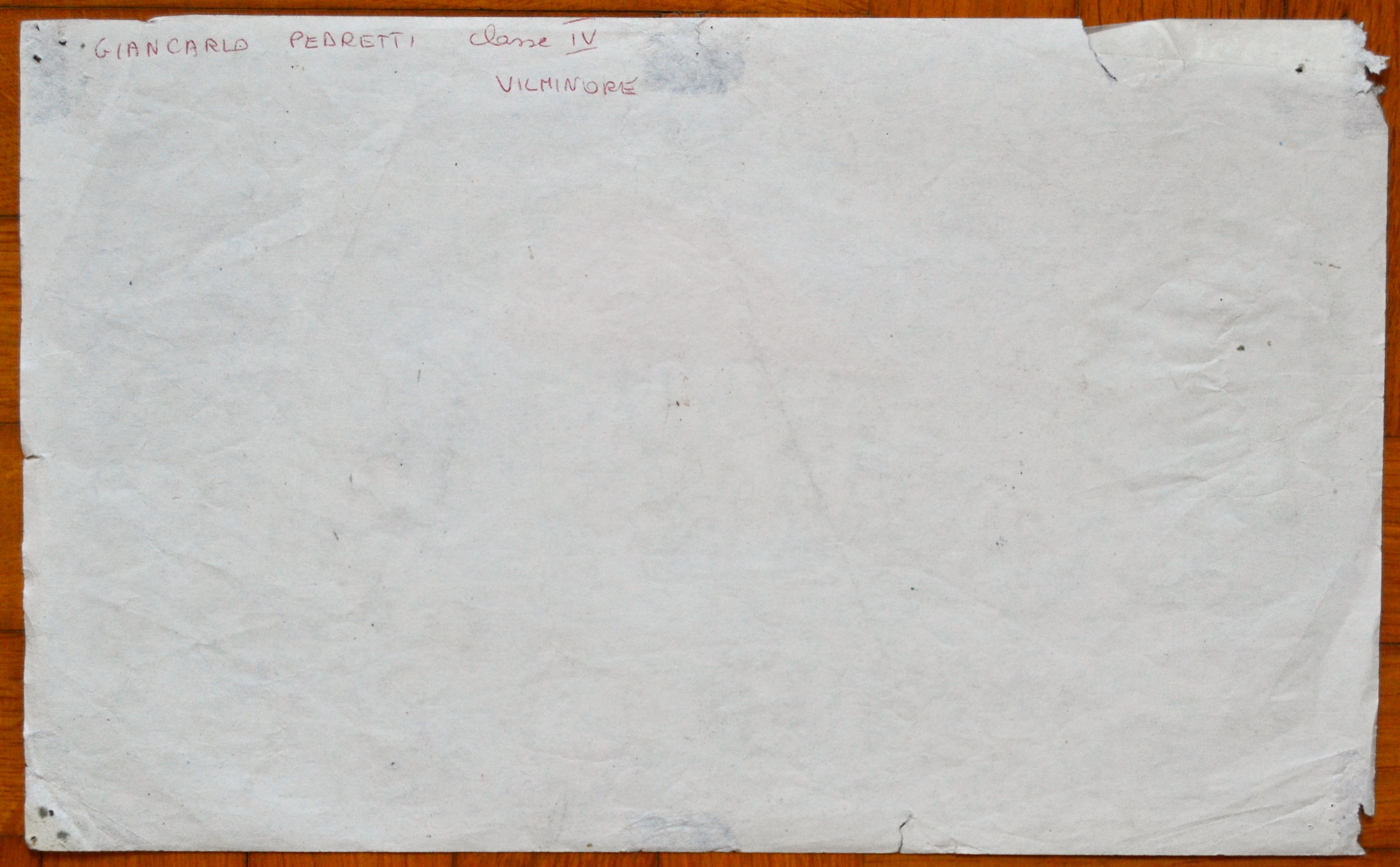 Disegno di Giancarlo Pedretti_Retro