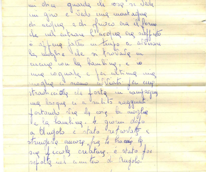Lettera di Bendotti Francesco