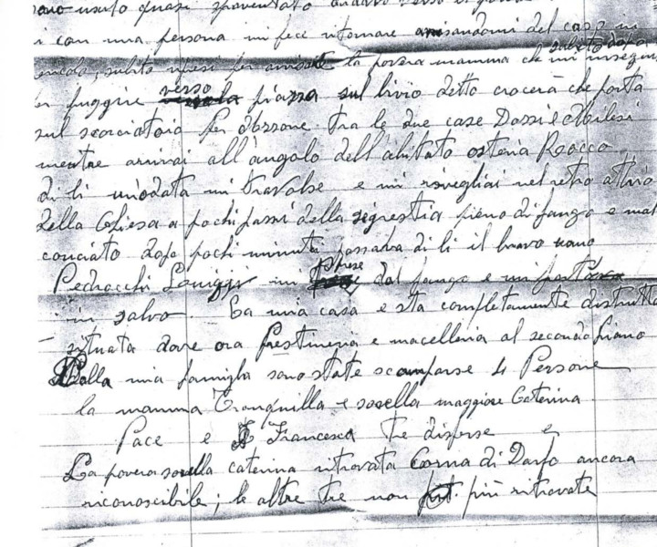 Lettera di Bettineschi Gianmario fu Tranquillo