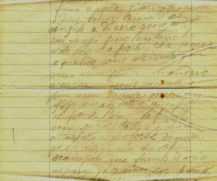Lettera di Bettineschi Ortensia