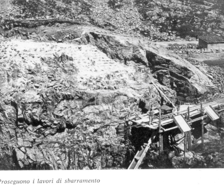 I lavori di sbarramento